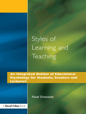 cover image of Styles of Learning and Teaching